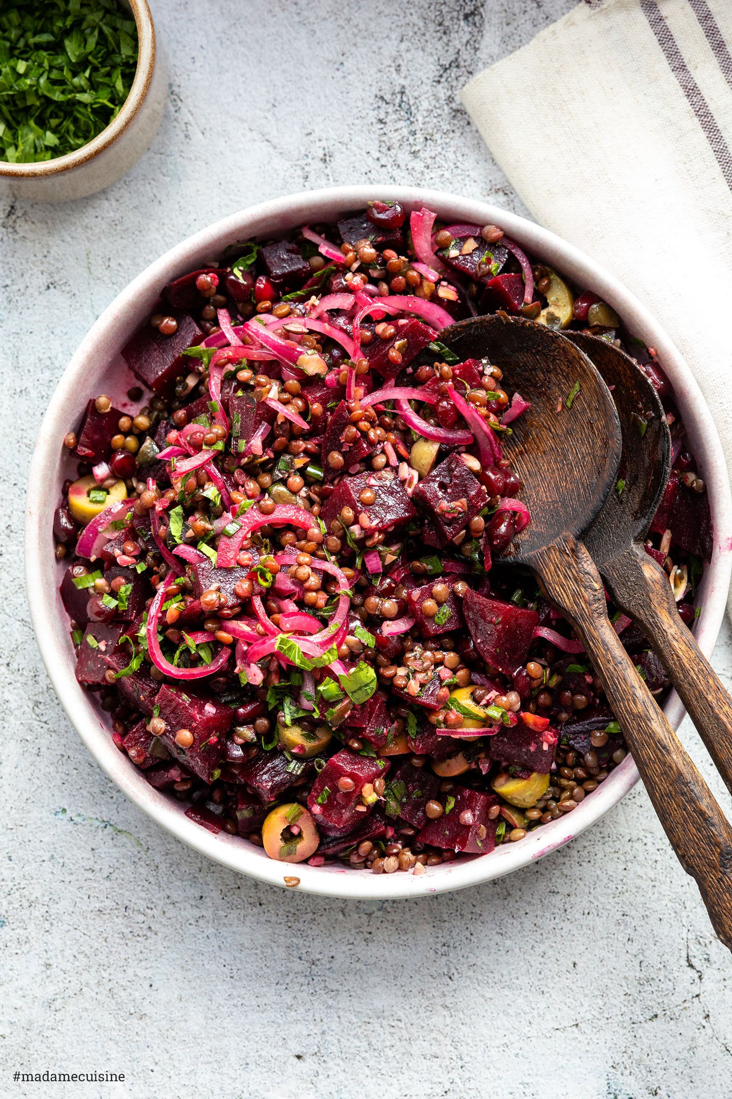 Linsensalat mit ofengegarter Rote Bete | Madame Cuisine Rezept