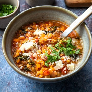 Gemüseeintopf mit roten Linsen | Madame Cuisine Rezept