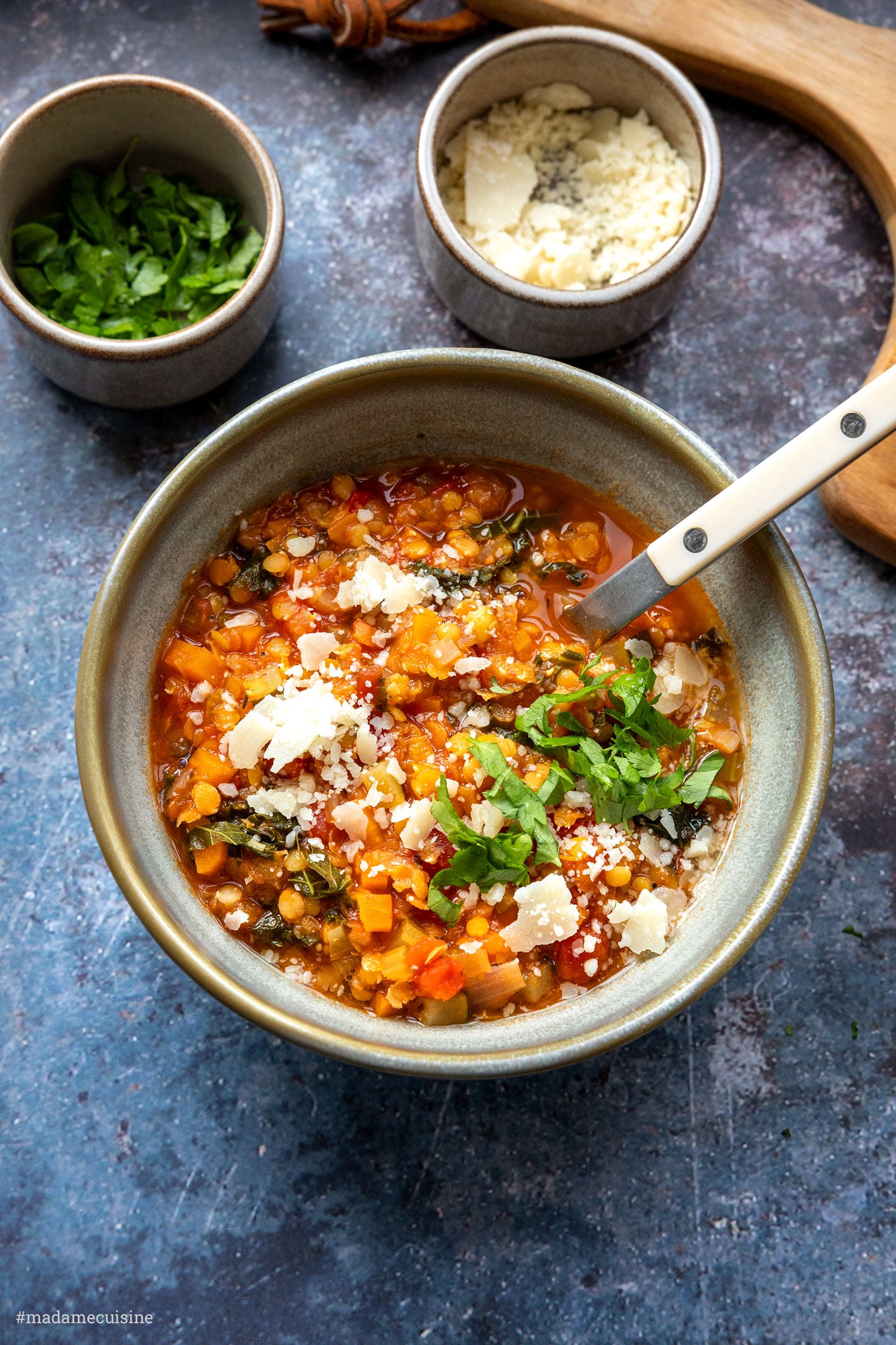 Gemüseeintopf mit roten Linsen | Madame Cuisine Rezept