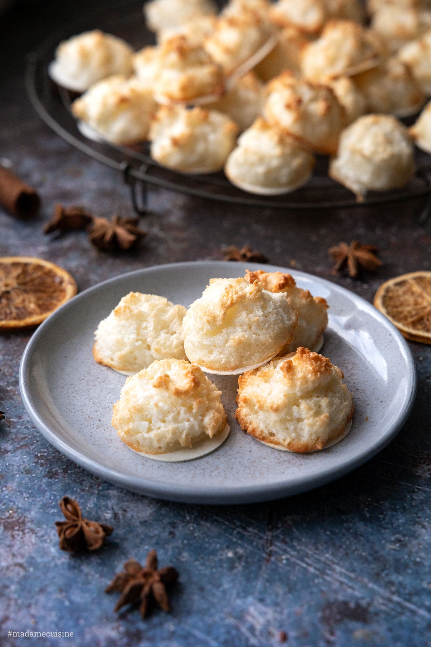 Saftige Kokosmakronen aus vier Zutaten | Madame Cuisine Rezept