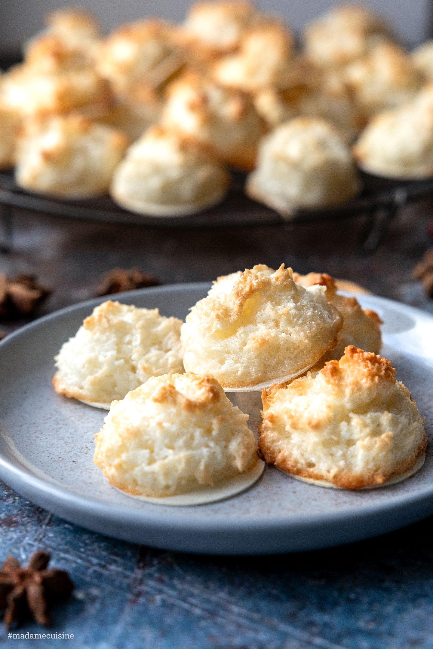 Saftige Kokosmakronen aus vier Zutaten | Madame Cuisine Rezept