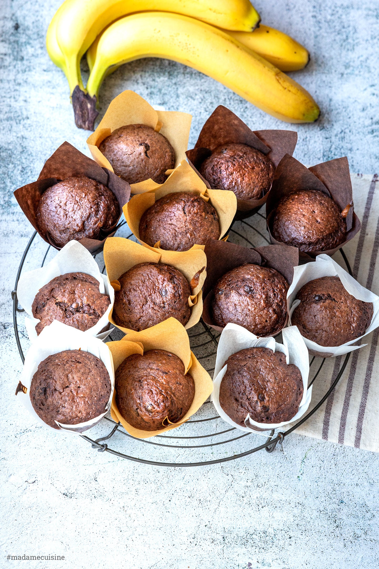 Schoko-Bananen-Muffins