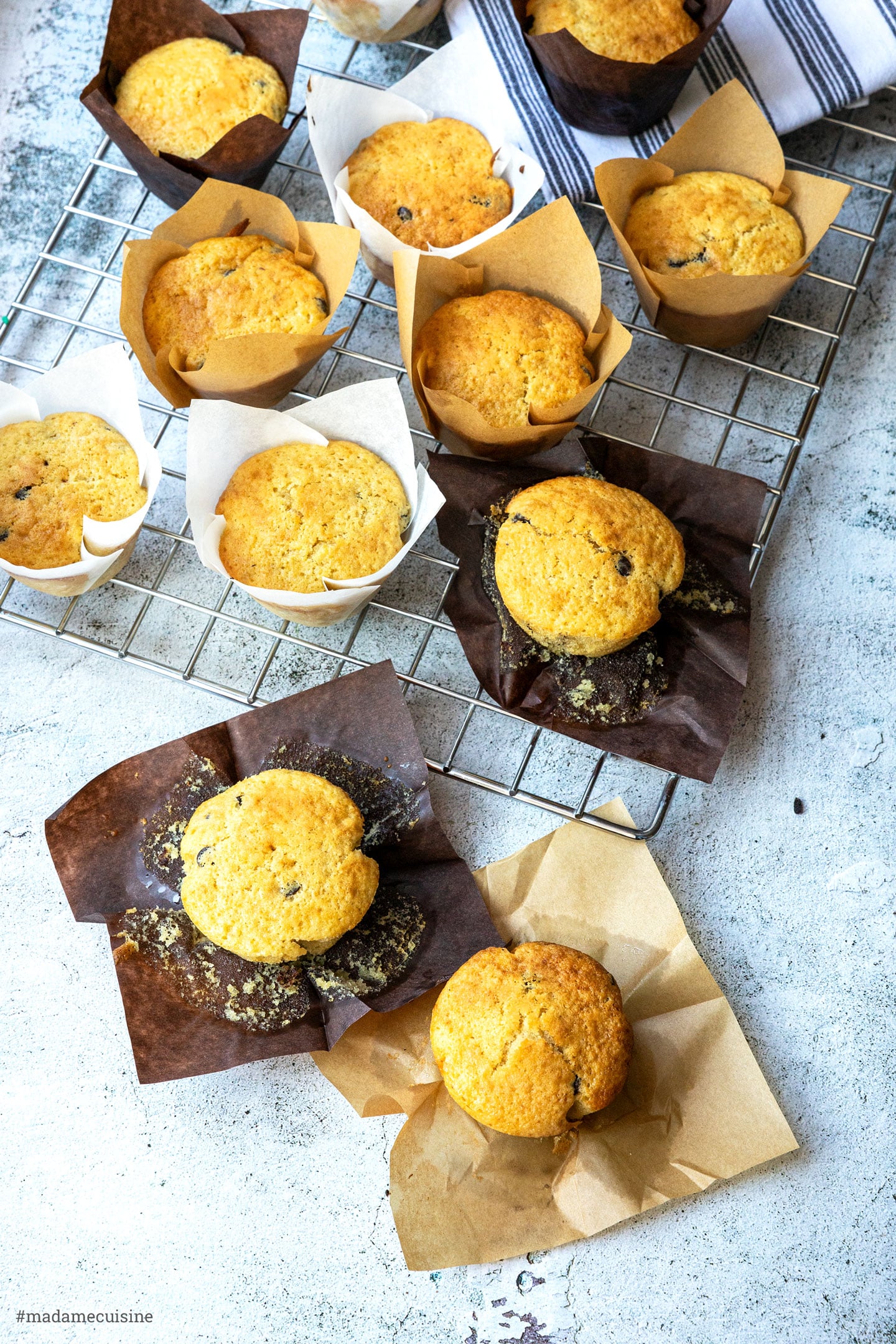 Vanille-Muffins mit Schokotropfen | Madame Cuisine Rezept