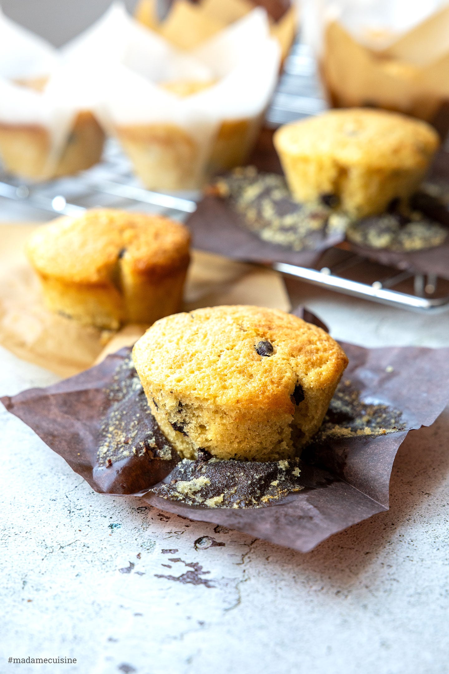 Vanille-Muffins mit Schokotropfen | Madame Cuisine Rezept