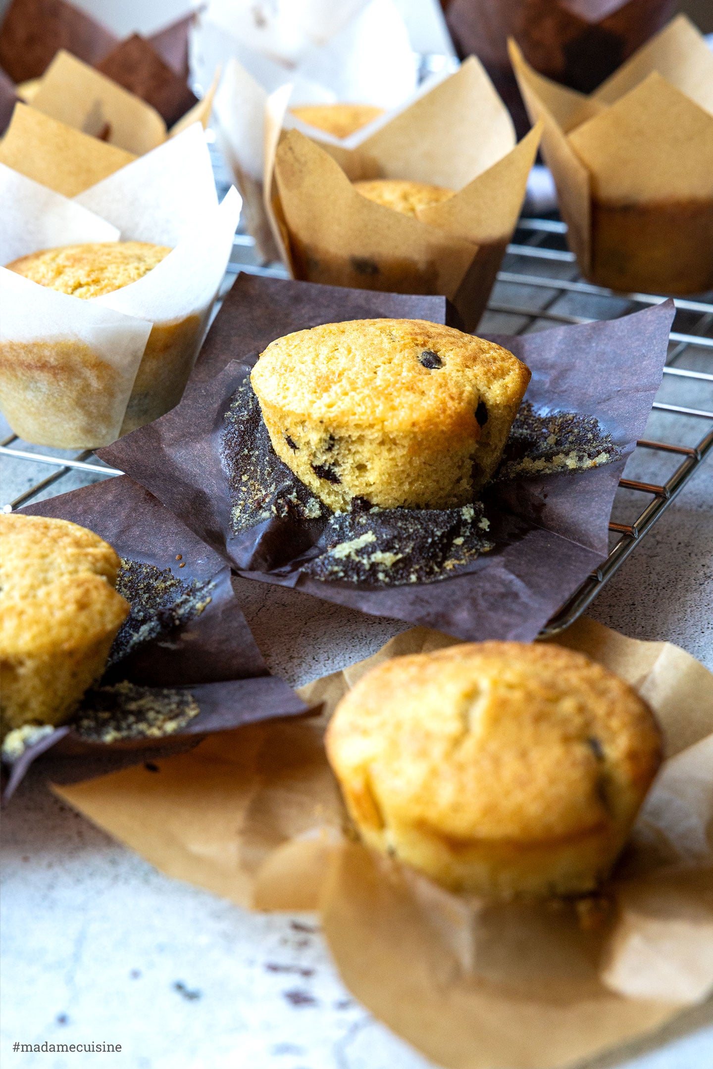 Vanille-Muffins mit Schokotropfen | Madame Cuisine Rezept