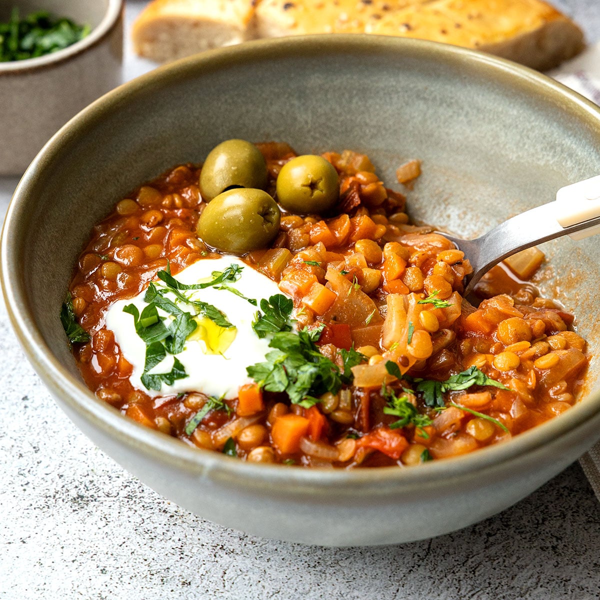 Griechische Linsensuppe 