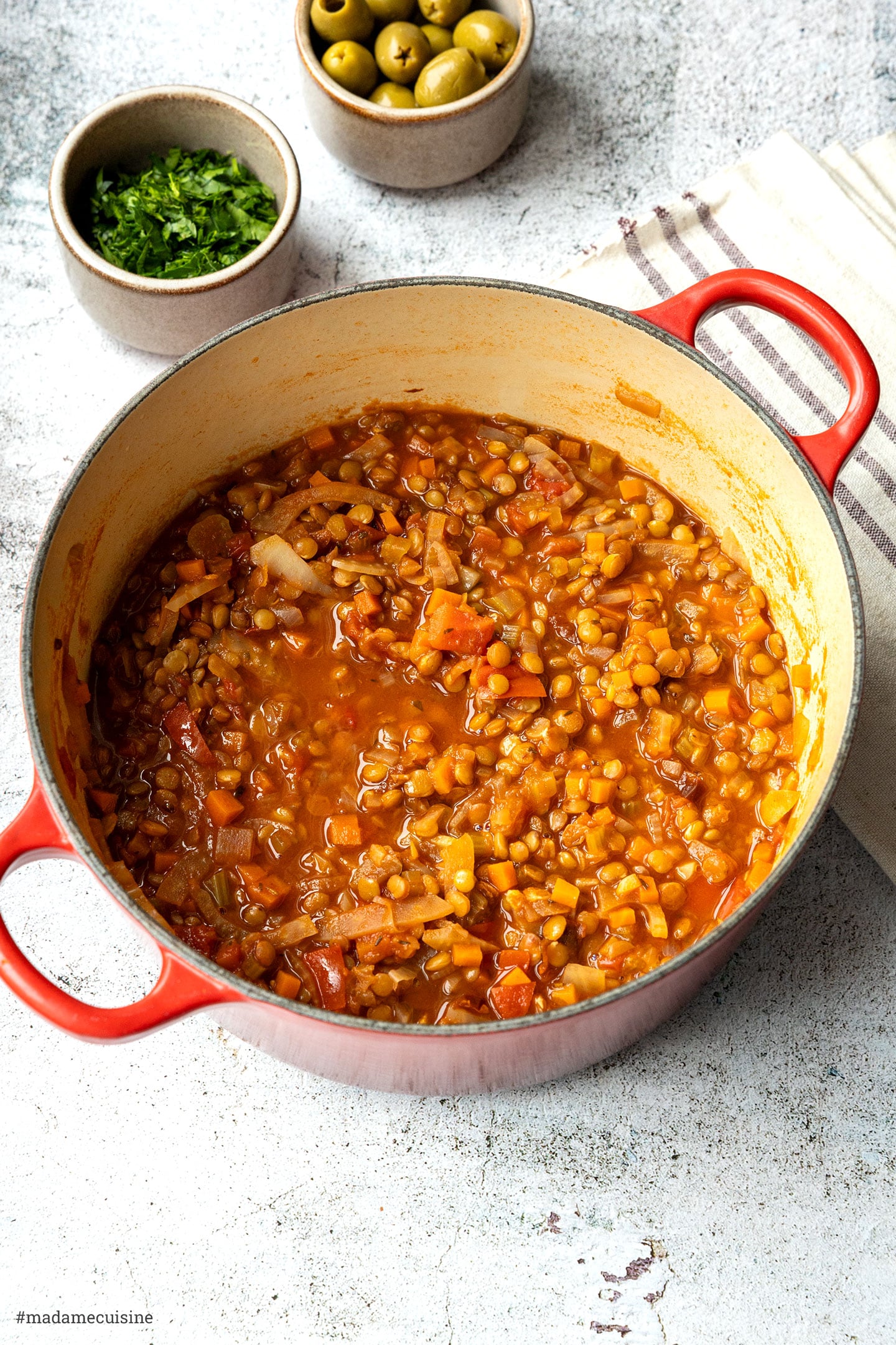 Griechische Linsensuppe | Madame Cuisine Rezept