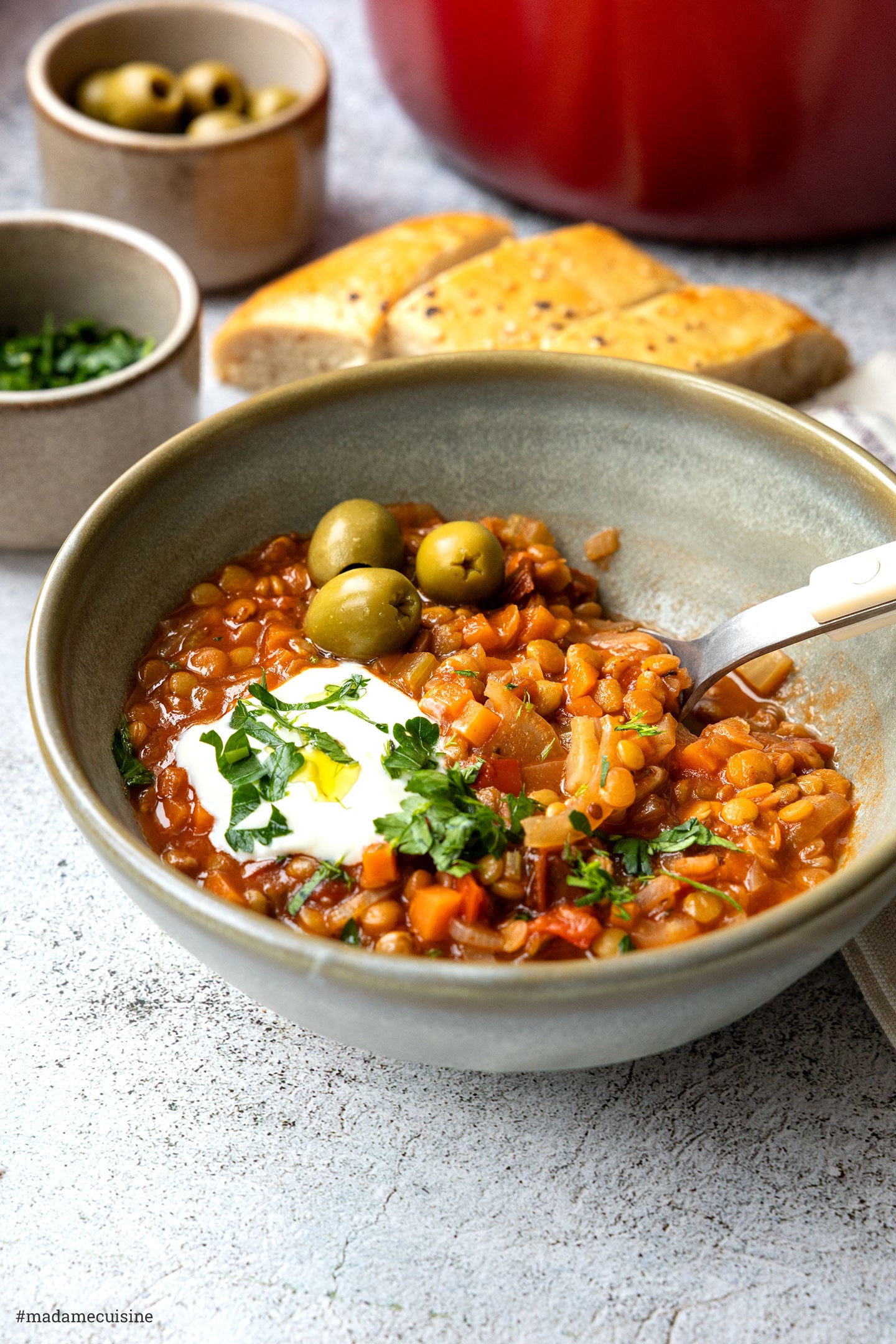 Griechische Linsensuppe | Madame Cuisine Rezept