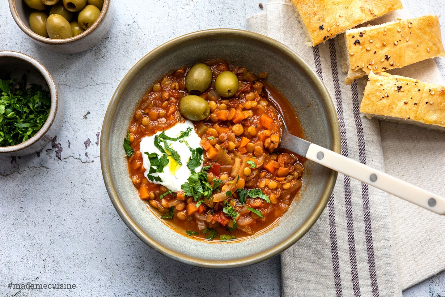 Griechische Linsensuppe | Madame Cuisine Rezept