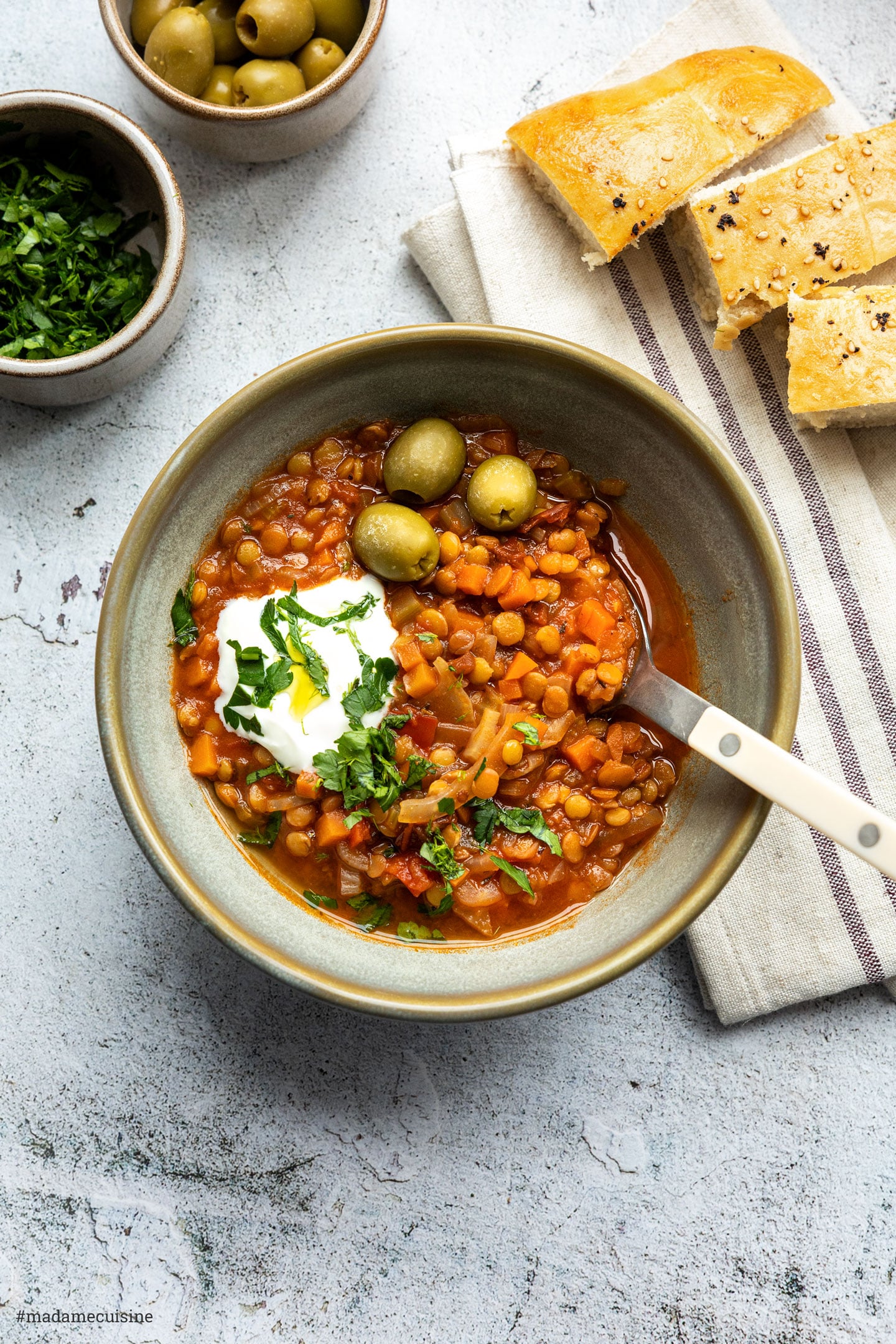 Griechische Linsensuppe | Madame Cuisine Rezept