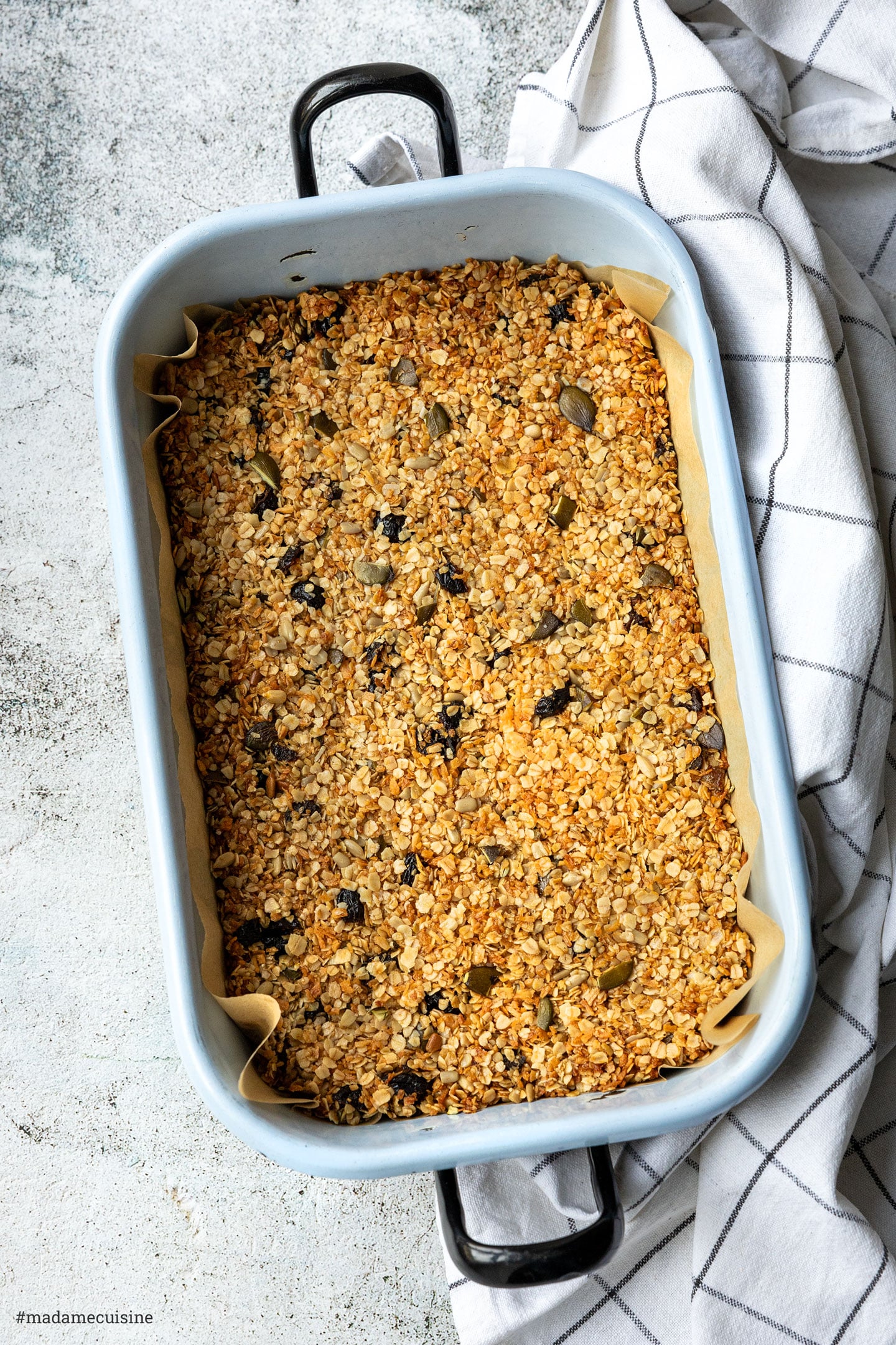 Gebackene Granola-Mischung