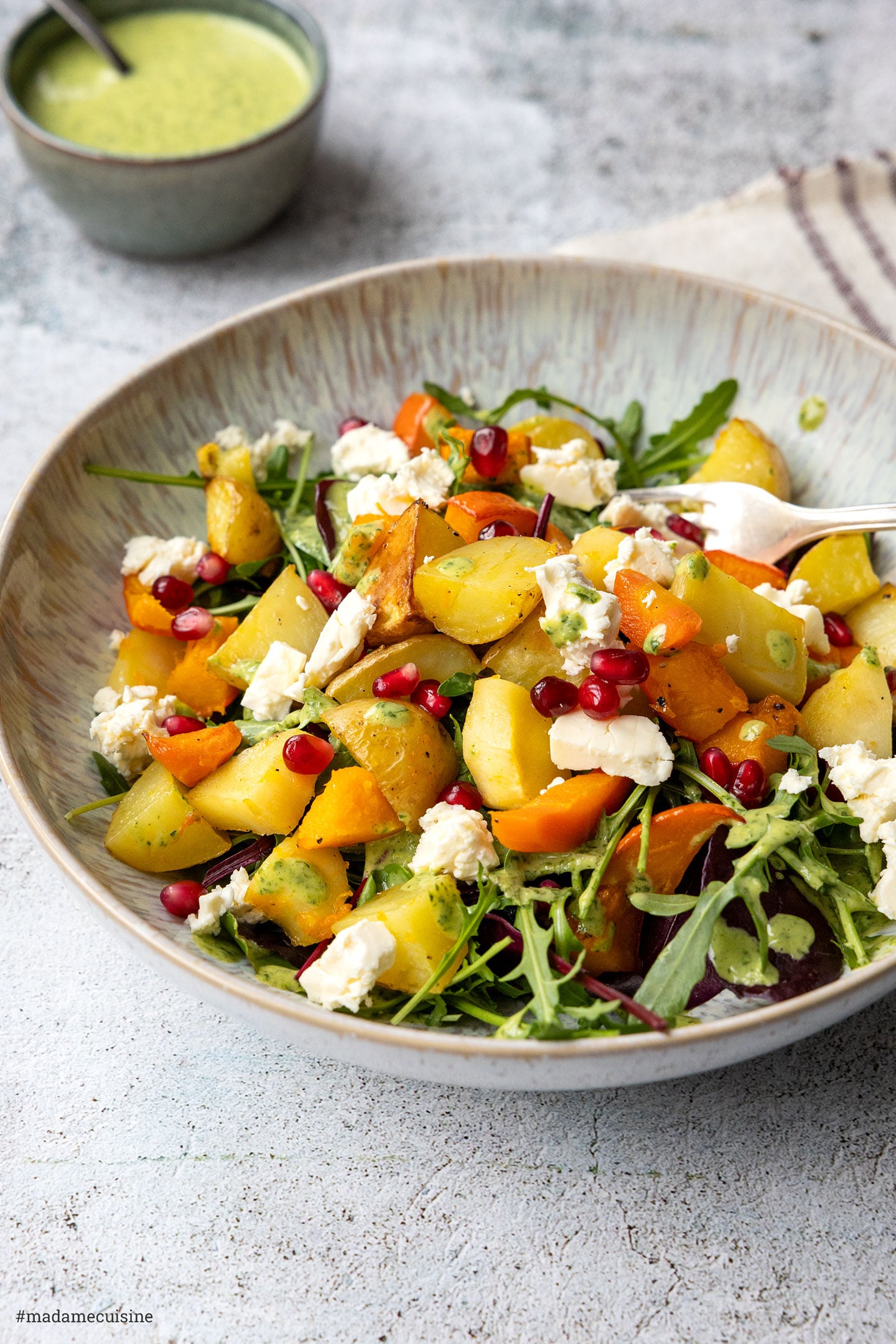 Wintersalat mit Ofengemüse