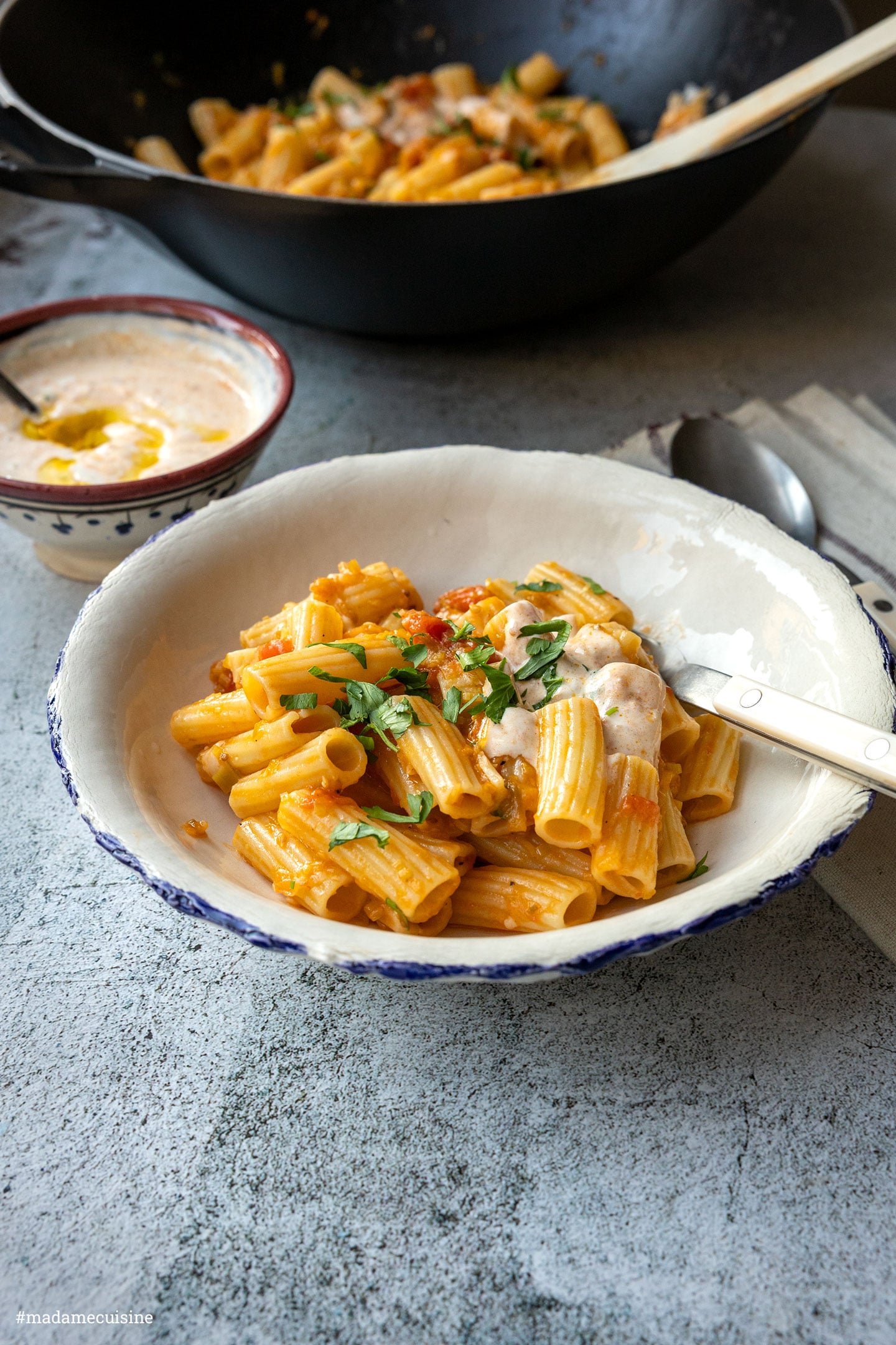 Lauch-Tomaten Pasta