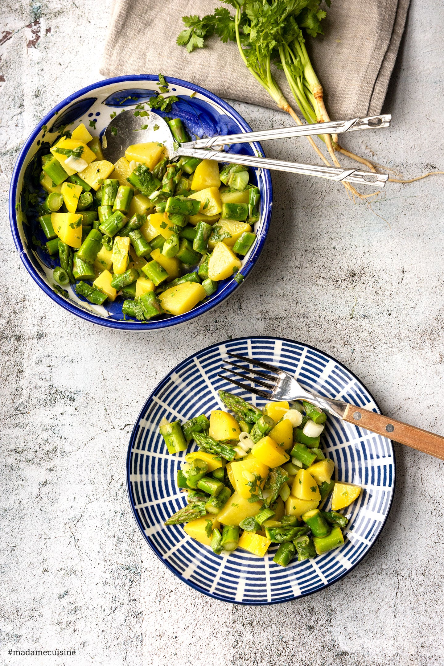 Spargel-Kartoffelsalat mit Limetten-Dressing | Madame Cuisine Rezept