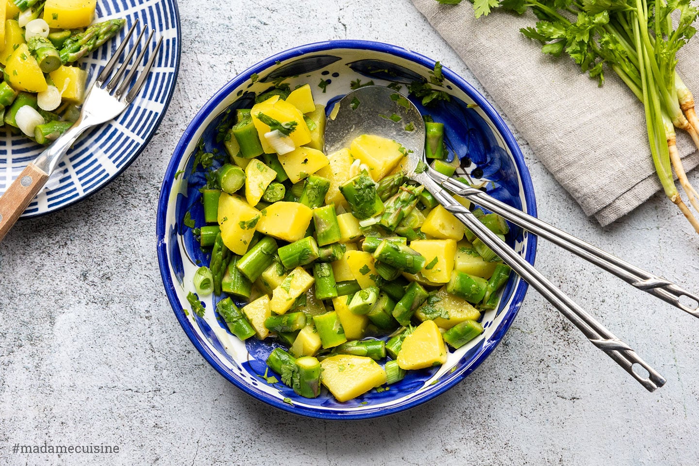 Spargel-Kartoffelsalat mit Limetten-Dressing | Madame Cuisine Rezept