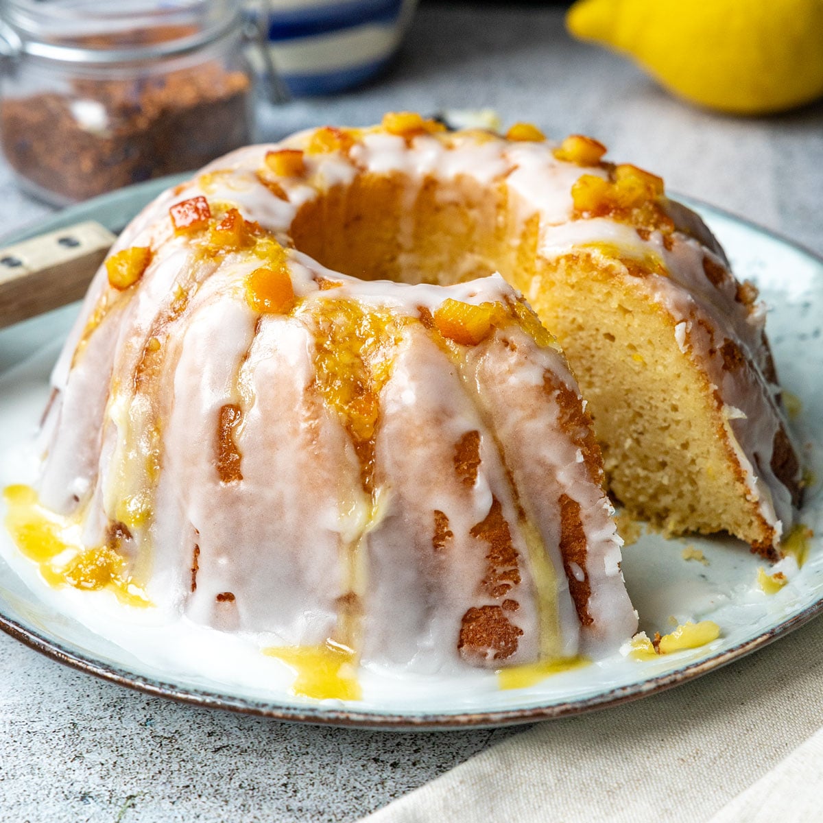 Saftiger Zitronen-Ricotta-Kuchen – gelingt garantiert