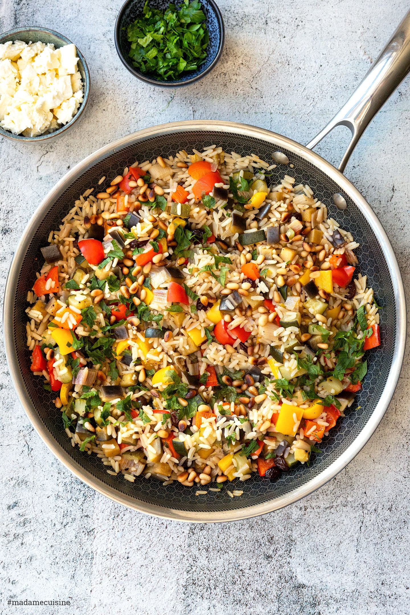 Reispfanne mit Gemüse