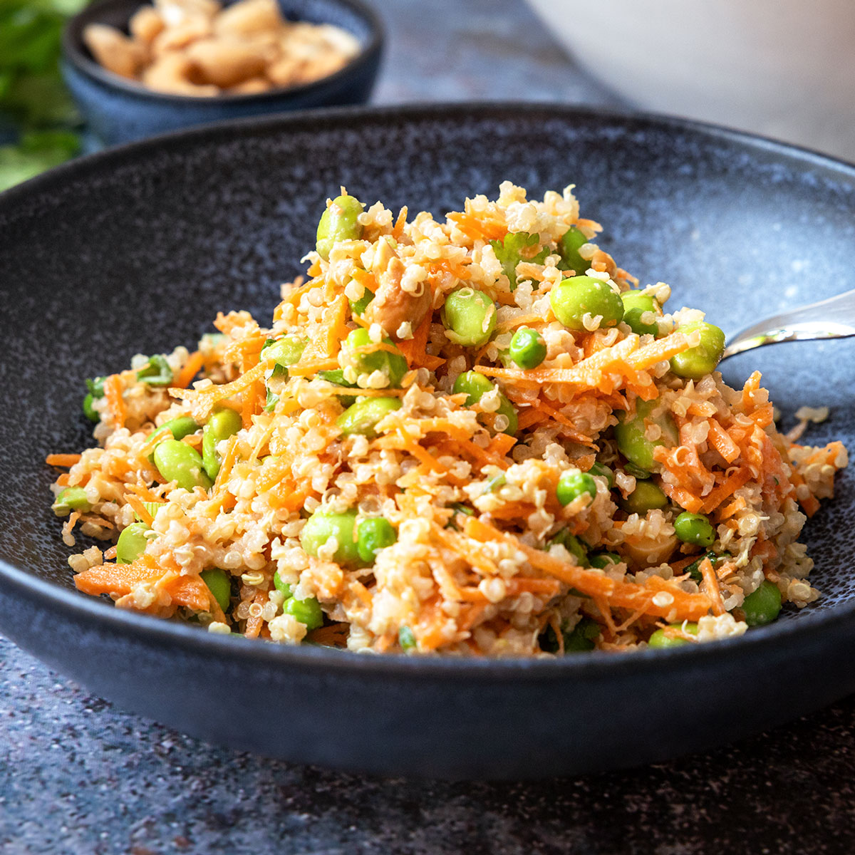 Edamame-Quinoa-Salat