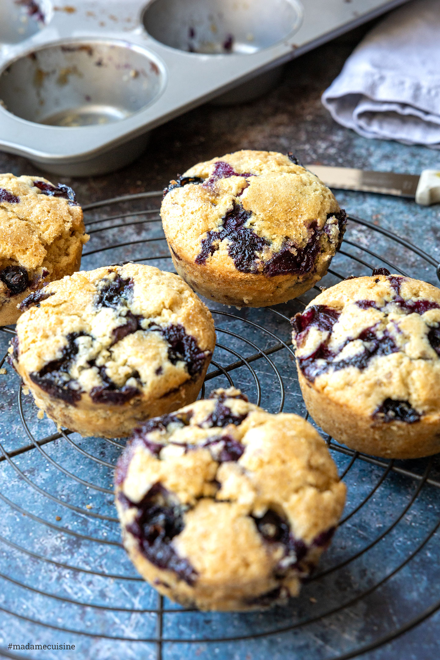 Vegane Blaubeer-Muffins