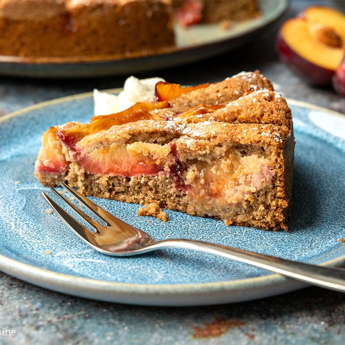 Pflaumenkuchen mit Buchweizenmehl